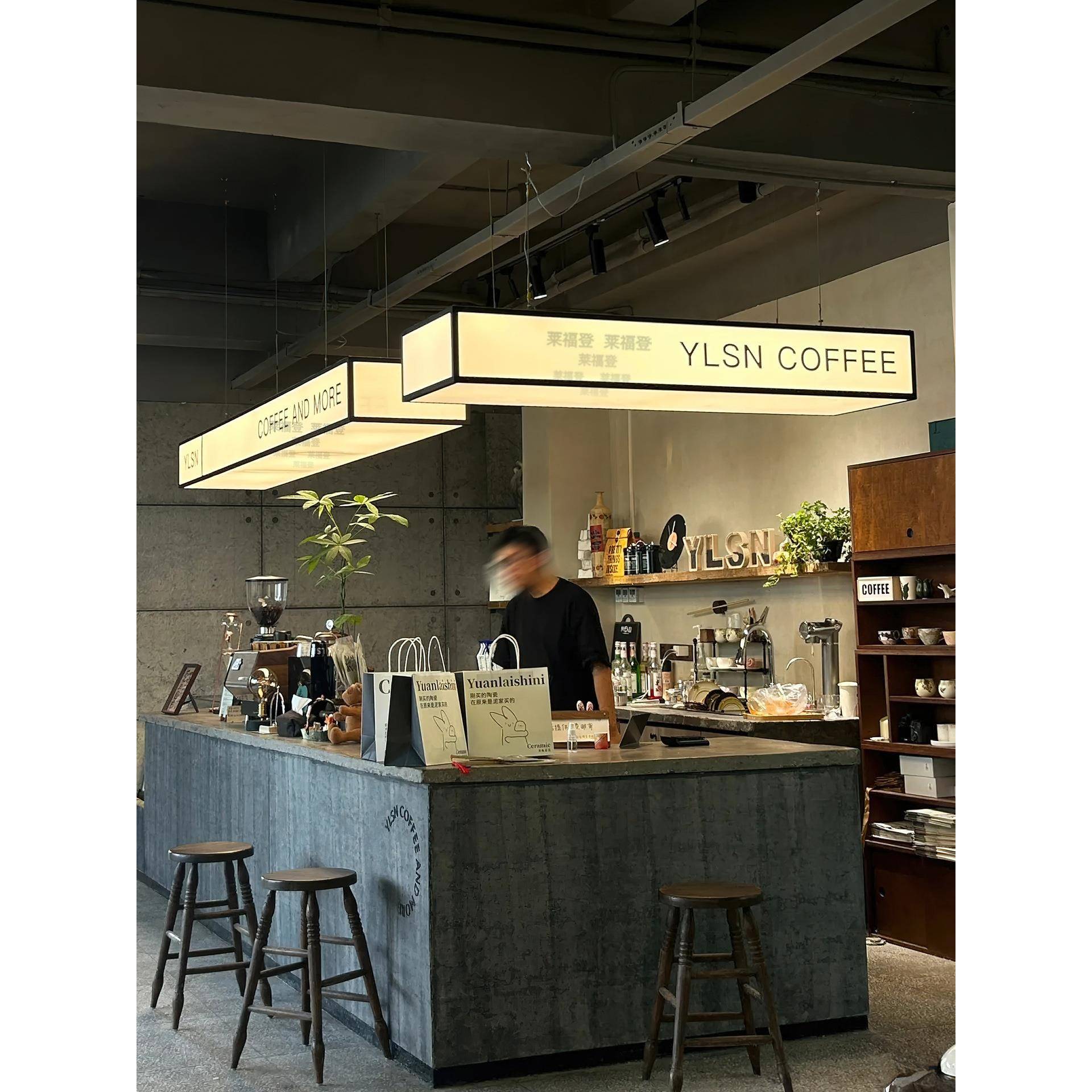 2025新款设计师餐厅吧台吊灯餐饮奶茶店咖啡厅收银台前台商铺灯具