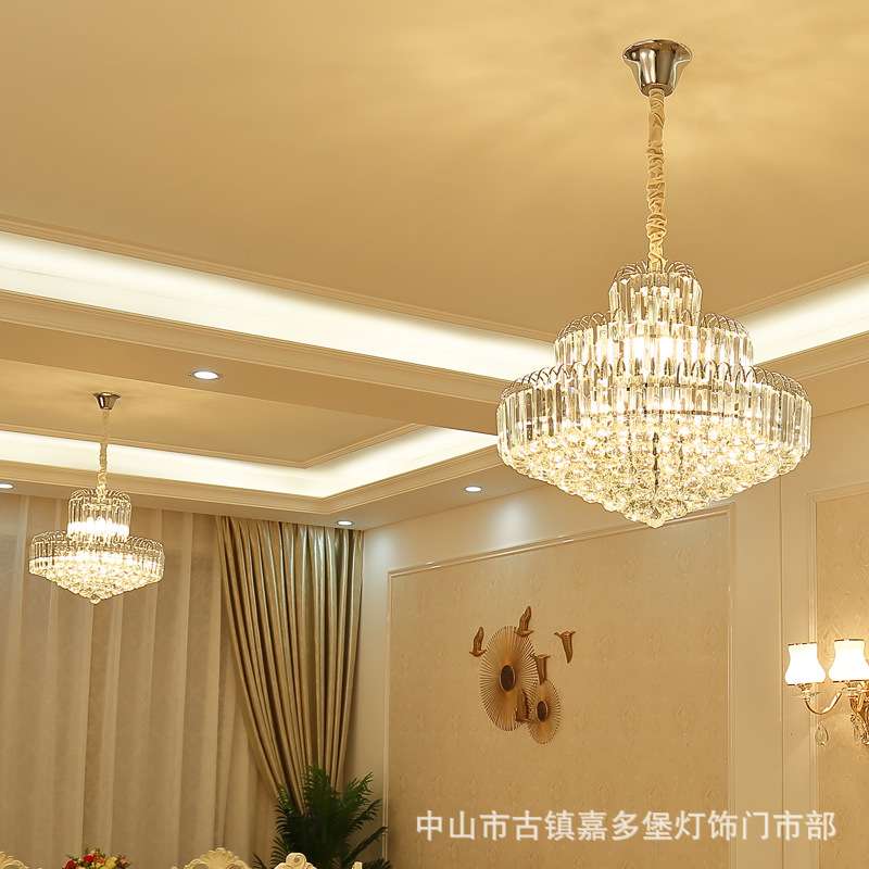 水晶灯餐厅吊灯欧式奢华led饭厅灯客厅简欧大气酒店卧室书房灯具