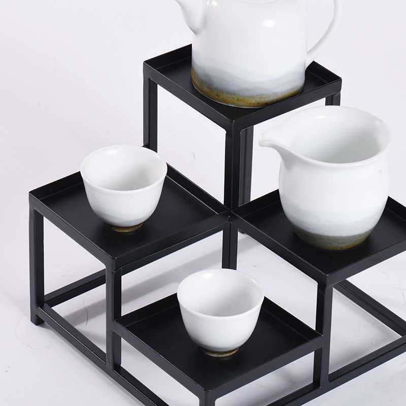 家居茶舍茶店花店花架摆饰架艺术品工艺品摆设品创意摆件金属层架