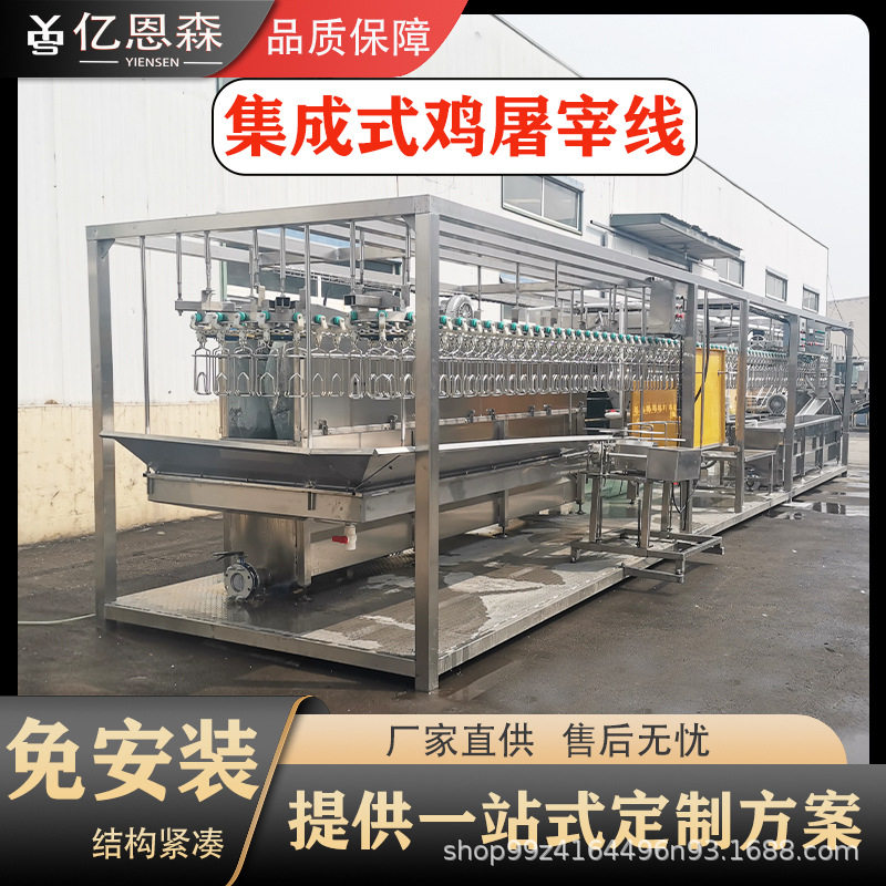 自动化肉鸡屠宰脱毛一体机