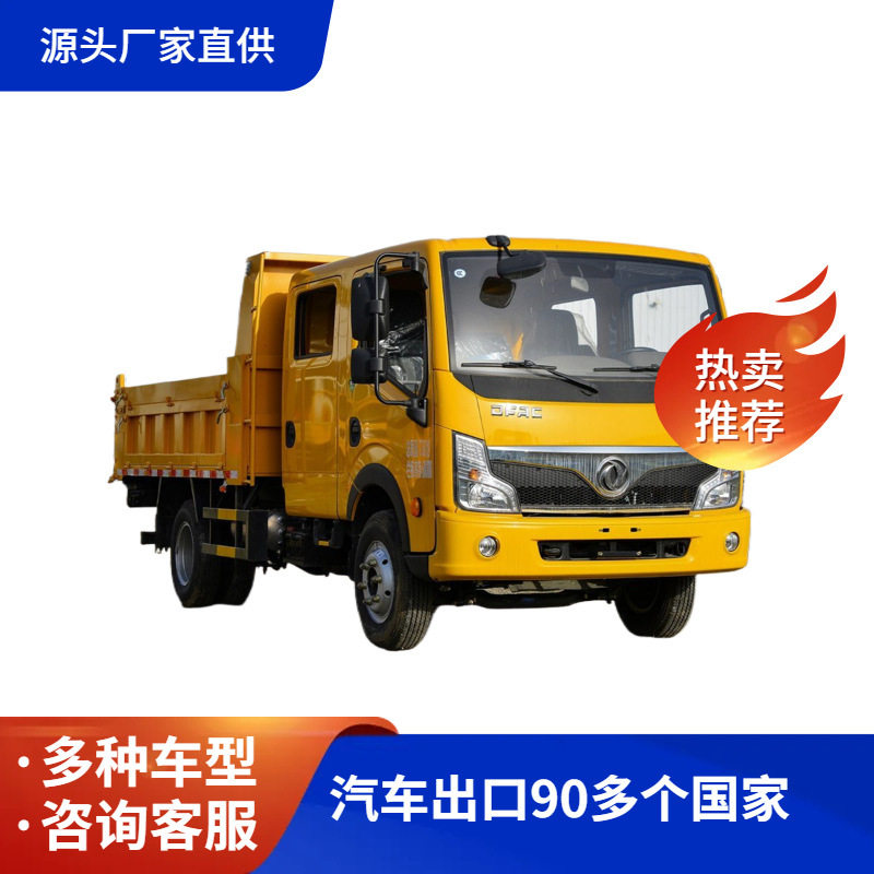 瓦努阿图40尺柜双排座自卸车5吨8吨10吨15吨卡车批发供货出境车