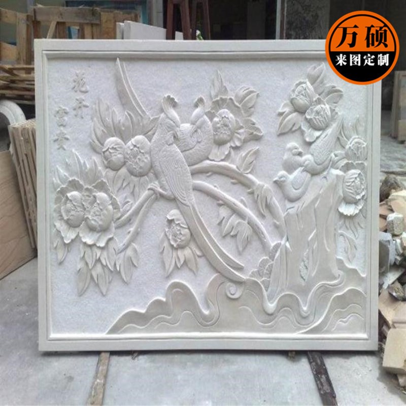 设计制作安装大理石花岗岩汉白玉F青石浮雕壁画动物人物山水
