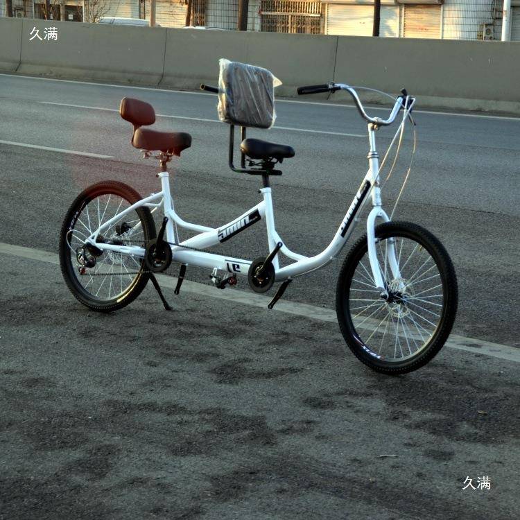 NGENGHUANG双人/观三人自行车情侣车两人骑tlzn$*&sF出租光车游旅