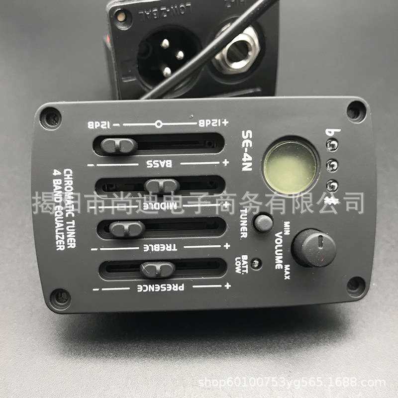 吉他拾音器 古典民谣木吉他拾音器电箱吉他SE-4N四段液晶均衡器EQ