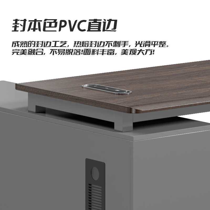 现代轻奢大班桌老板总裁办公桌 厂家E1环保简约大气经理电脑桌