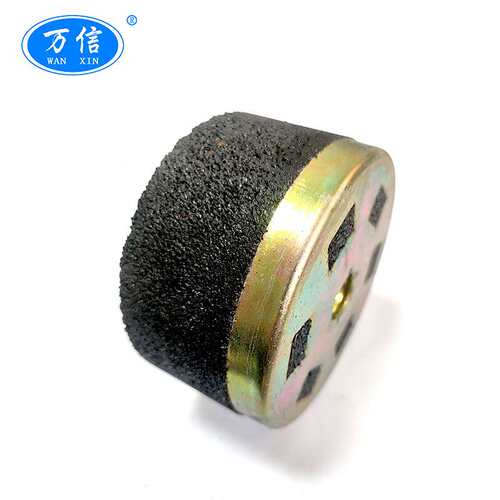 万信磨具6-125*65*M20 A16N钢轨打磨砂轮 内燃仿形打磨机杯型砂轮