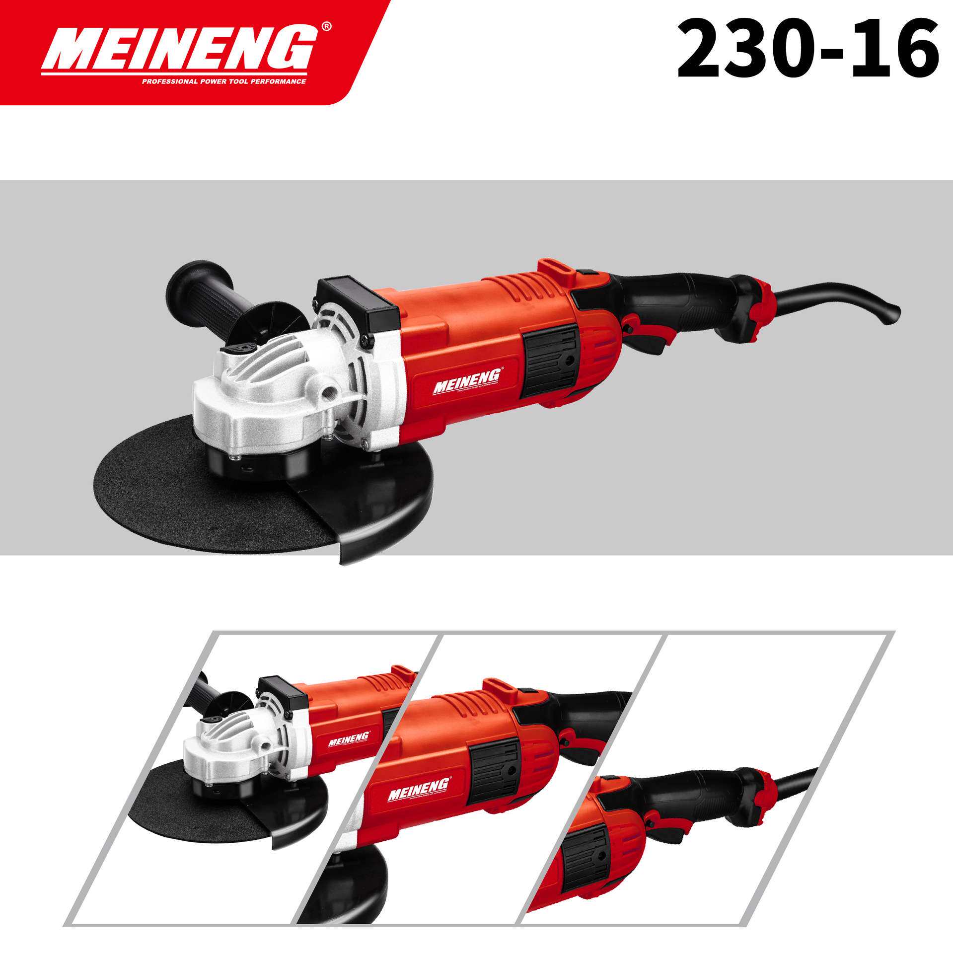 220V 230-16美能电动工具角磨机多功能手砂轮手磨抛光打磨机磨光