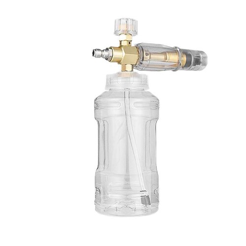 高压泡沫壶1/4快插泡沫发生器PA壶透明瓶 透明头