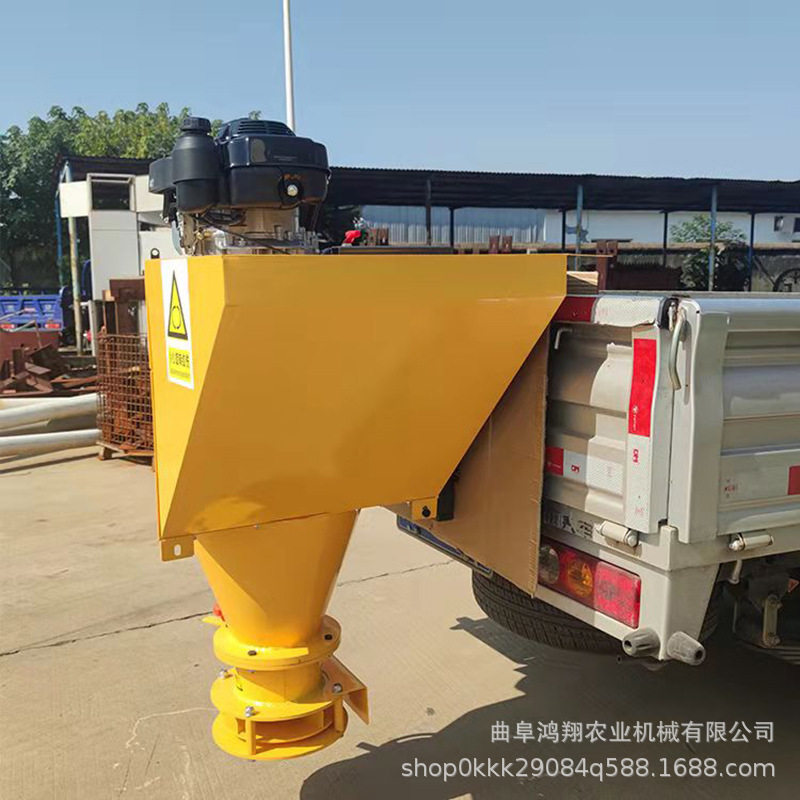 融雪剂撒布机道路颗粒化冰盐抛洒机器车载式冬季清雪融雪剂撒布机