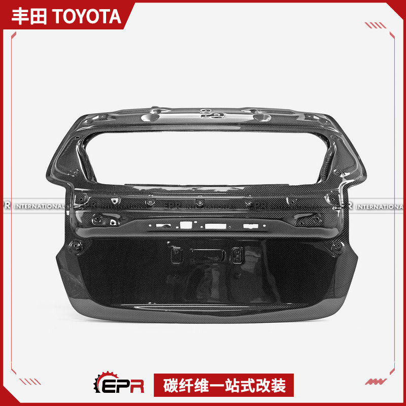 适用于丰田 GR Yaris 碳纤维原厂款后尾盖后备箱盖改装升级轻量化