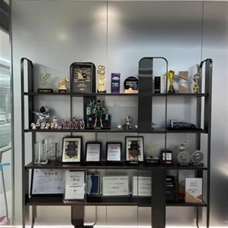 不锈钢轻奢置h物书架落地现代简约隔断展示架摆件装饰架金属书柜