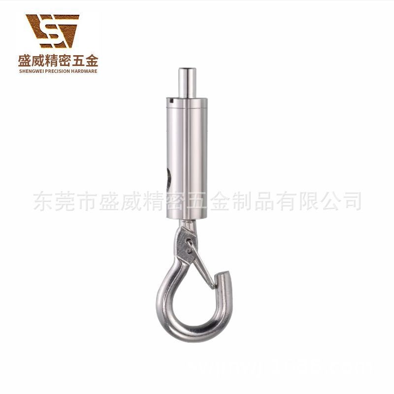 带钩锁线器钢丝绳卡n线钩灯具防脱挂钩悬挂防坠落吊钩可调节紧线