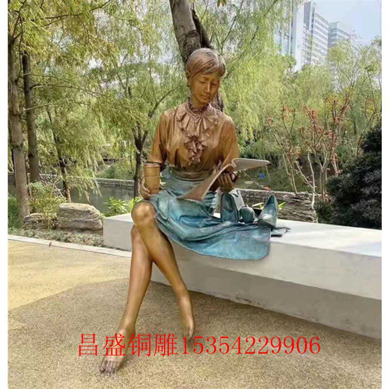 大型仿真古代人物雕塑景点吃火锅人物铜摆T件小品人物直销