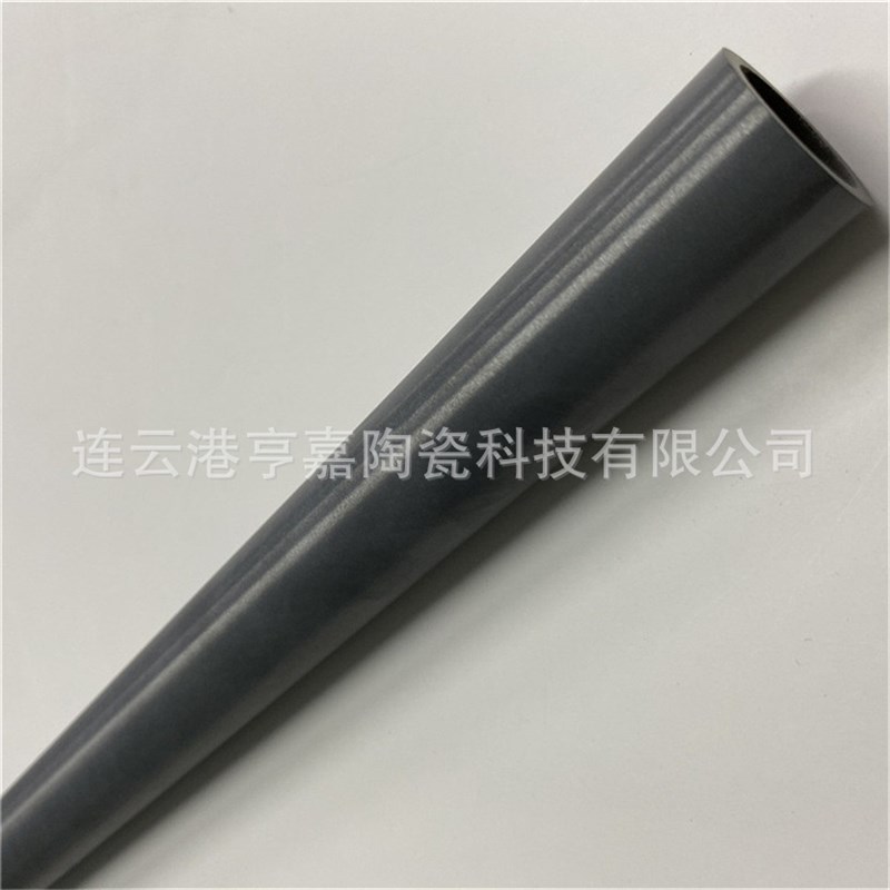 气压烧结氮化硅陶瓷管 黑色SI3NX4陶瓷保护管