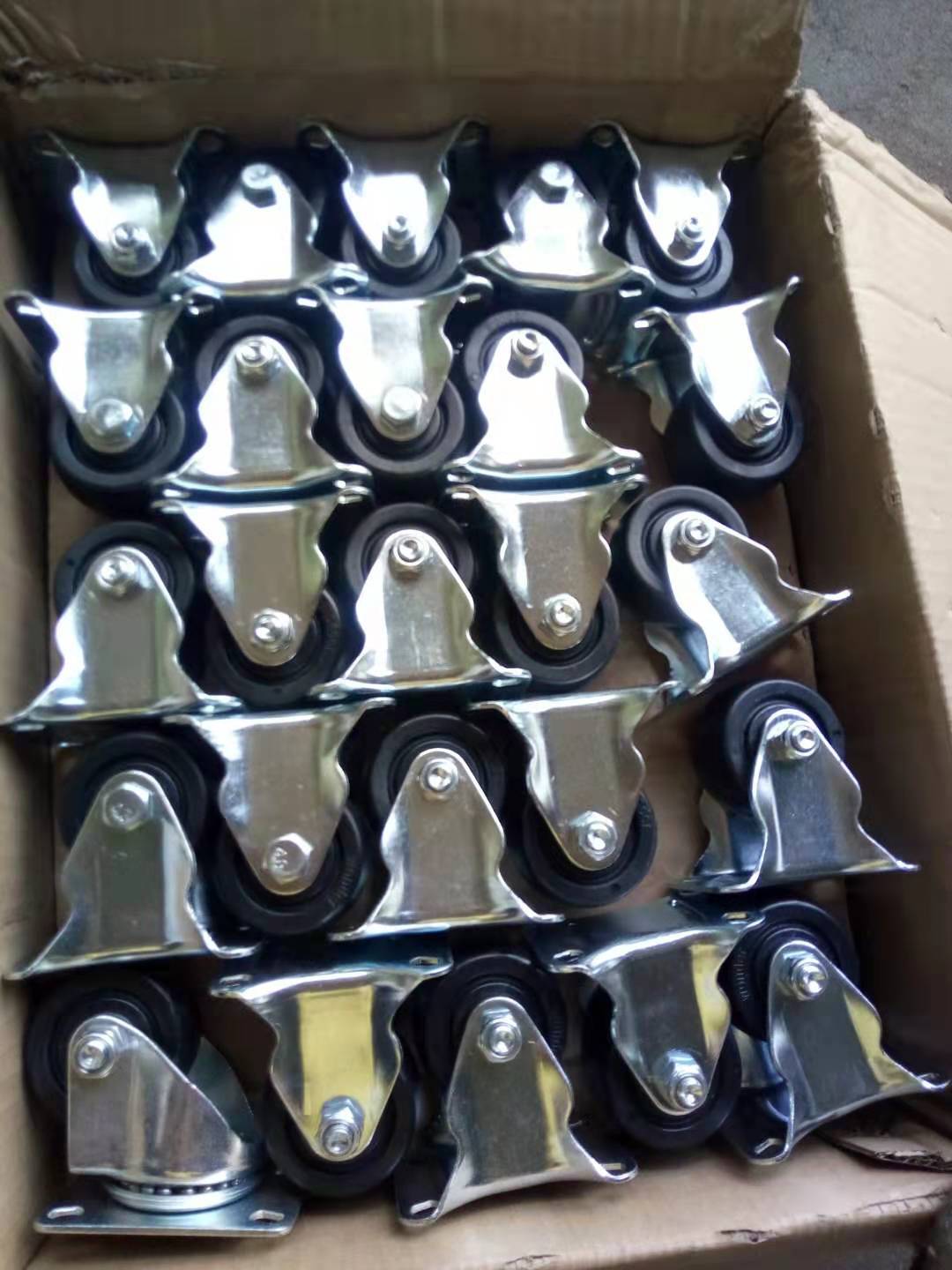 3寸低重心万向轮2寸2.5寸刹车尼龙轮重型脚轮工业轮子牛仔轮脚轮