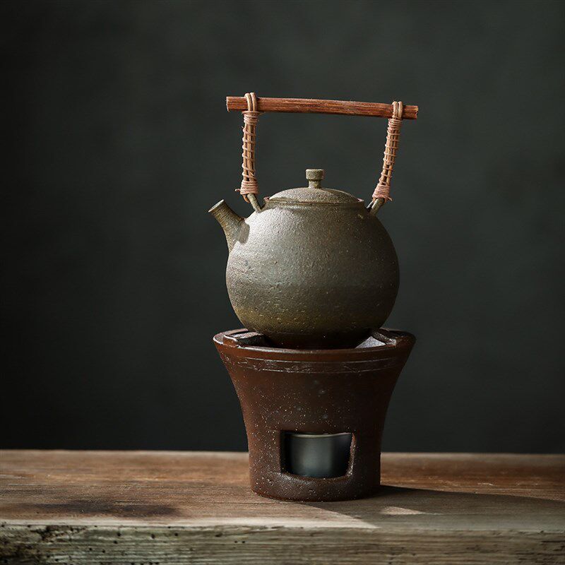 粗陶酒精炉家用煮茶户外防风围雪炉取I暖小火炉木炭炉便携柴火炉