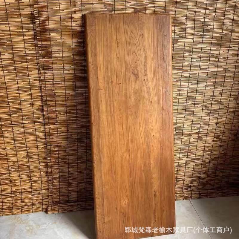 厂家批发榆木门板茶桌旧木板实木风化板复古怀旧踏步板民宿吧台板