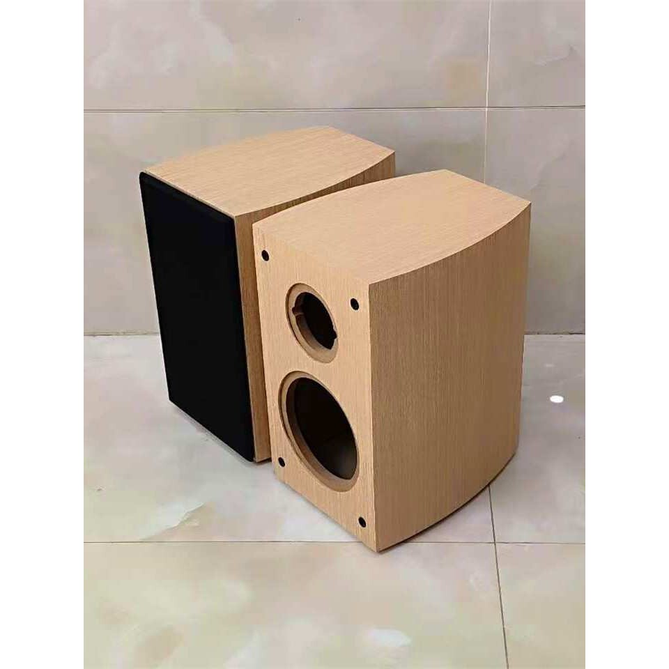 4寸高音6.5寸低音音响外壳鼓形音箱空箱体弧形无源音响书架箱体