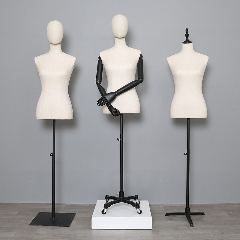 女半身模特道具服装店模特架女橱窗假人人体女装大码架子批发展示