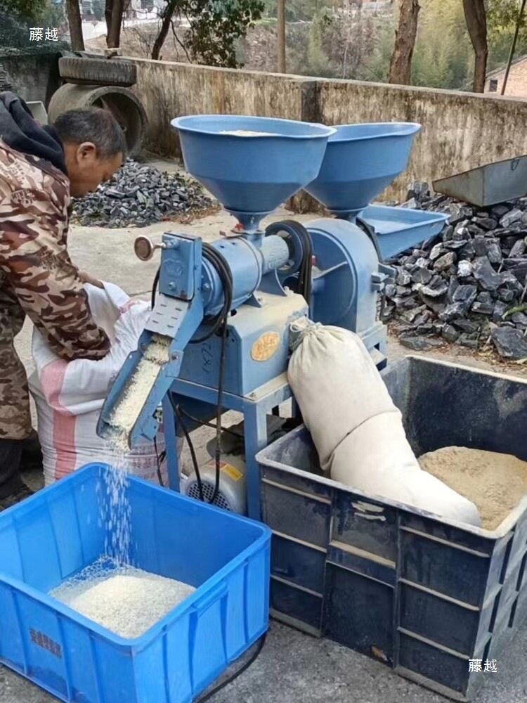 剥谷机稻谷小麦剥壳家用小型全自动大米脱壳220V多功能碾米机
