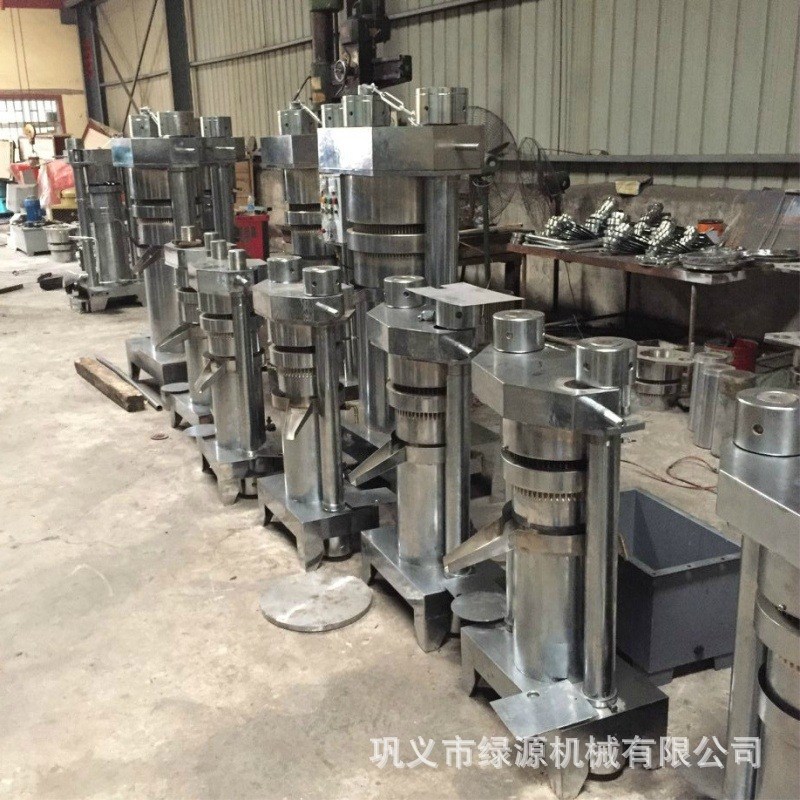 韩式辣椒籽压油设备 自动茶籽芝麻榨油机O 小麦胚芽液压榨油机