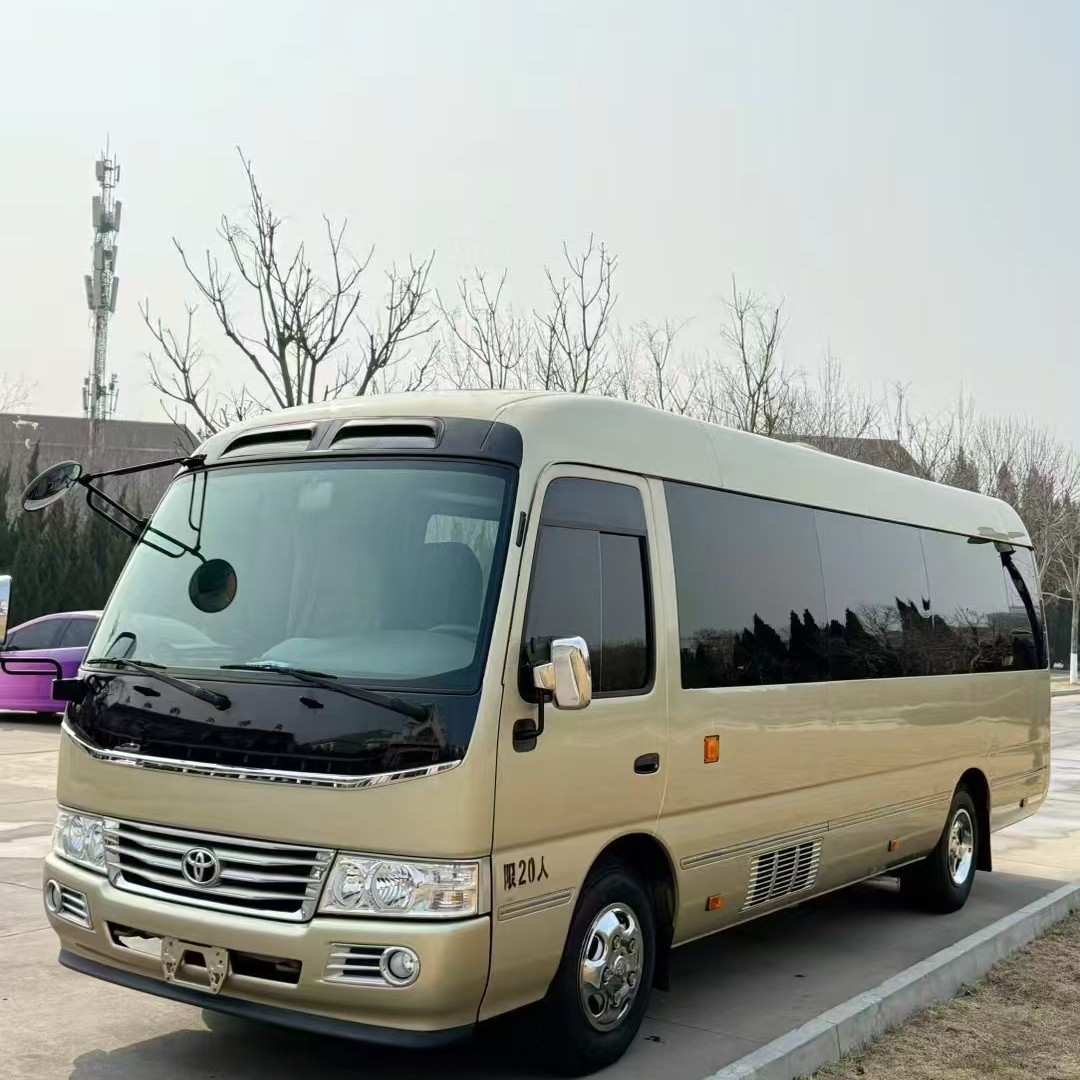 19座23座商务旅游客车 出口非洲车型丰田考斯特中巴客车