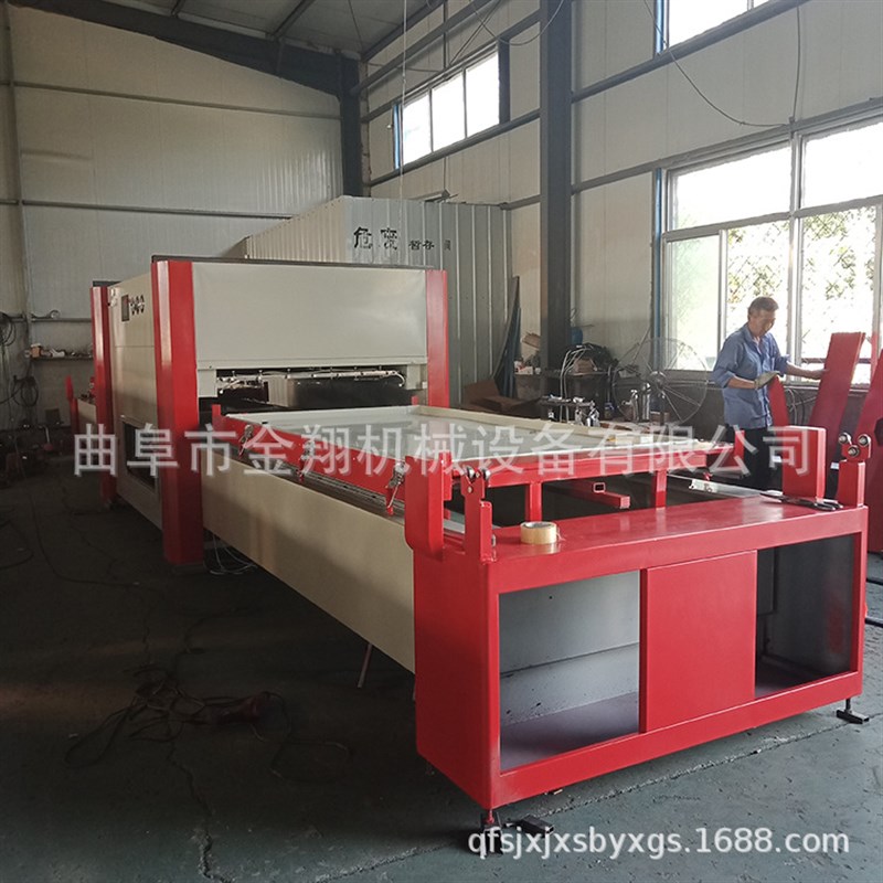 免漆衣柜b门橱柜门板吸塑机 大铝排底上加温 双工位模压门成型吸