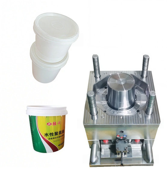 PP涂料桶包装桶模具35升真石漆桶模具注塑模具加工桶模具设计塑料