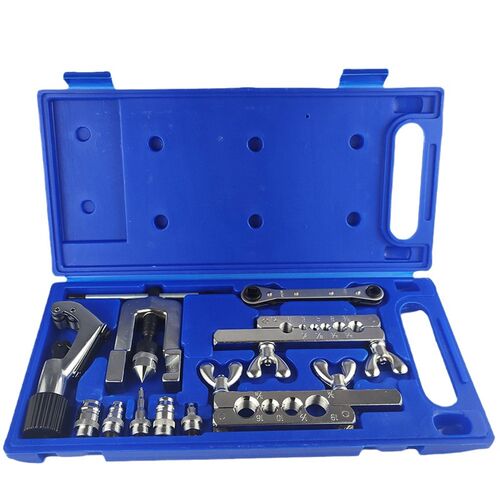 CT-278 铜管胀管扩孔器 蓝盒带刀铆C管器 3-19mm10件套铆管扩管器