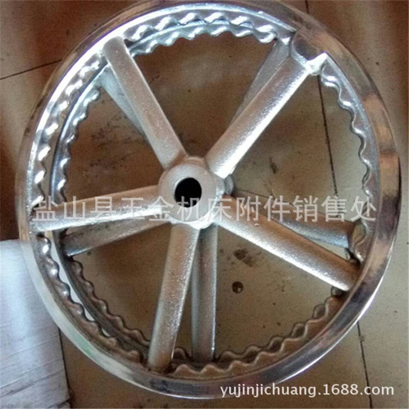 现货铸铁手轮CNC数控机床镀铬波N纹手轮机械操作手轮
