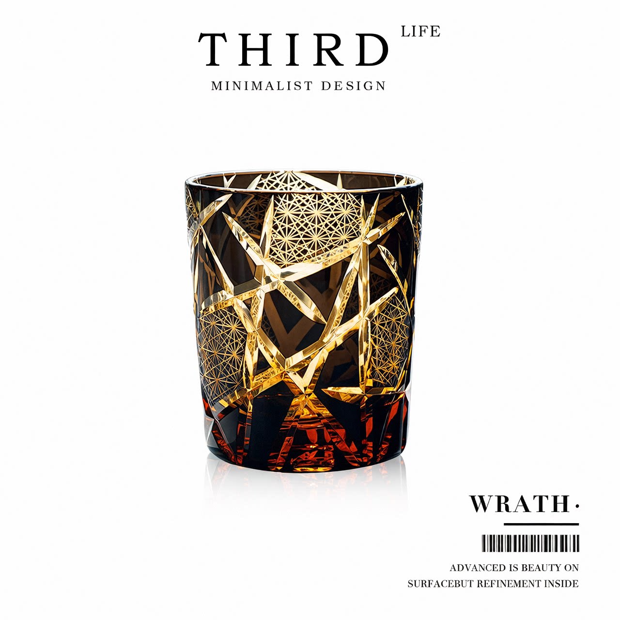 Life's·Wrath·威士忌江户切子杯个性手工雕刻水晶酒具酒杯|诸神