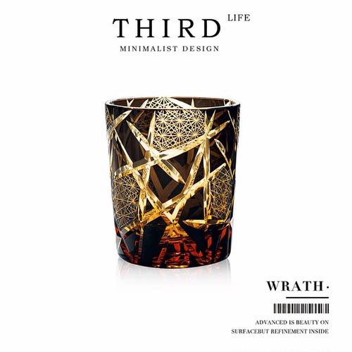 Life's·Wrath·威士忌江户切子杯个性手工雕刻水晶酒具酒杯|诸神