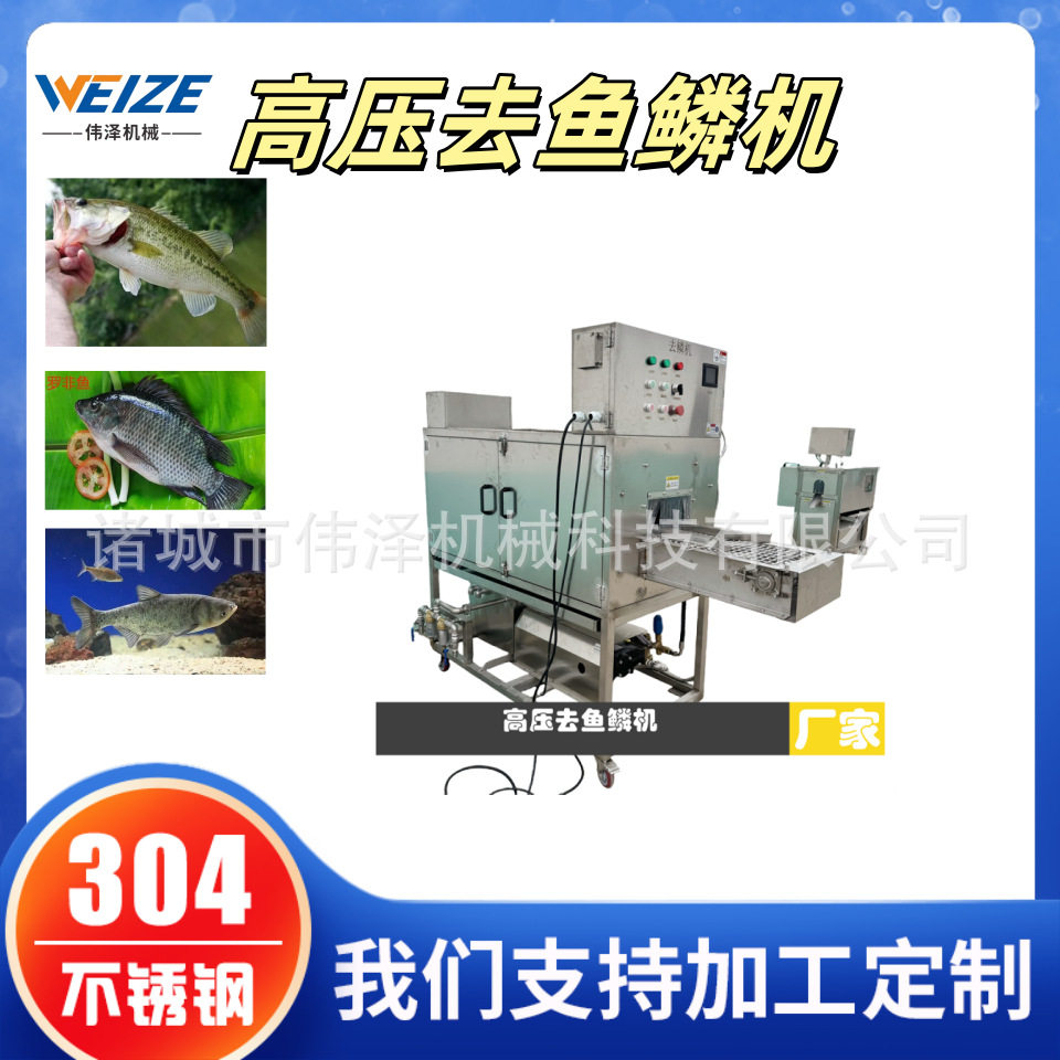 大中小型高压去鱼鳞机器 多宝鱼去鳞机石斑鱼脱鱼鳞设备不伤皮肉