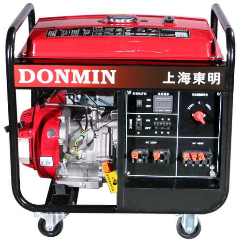 东明DONMIN 单三相同功率两用5kw小型手启动汽油发电机DMDS6500CX