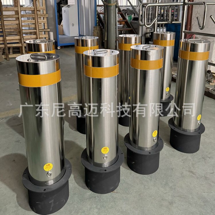 防撞升降阻车桩手动控制可移动护柱学校小区公园景区液压路障现货