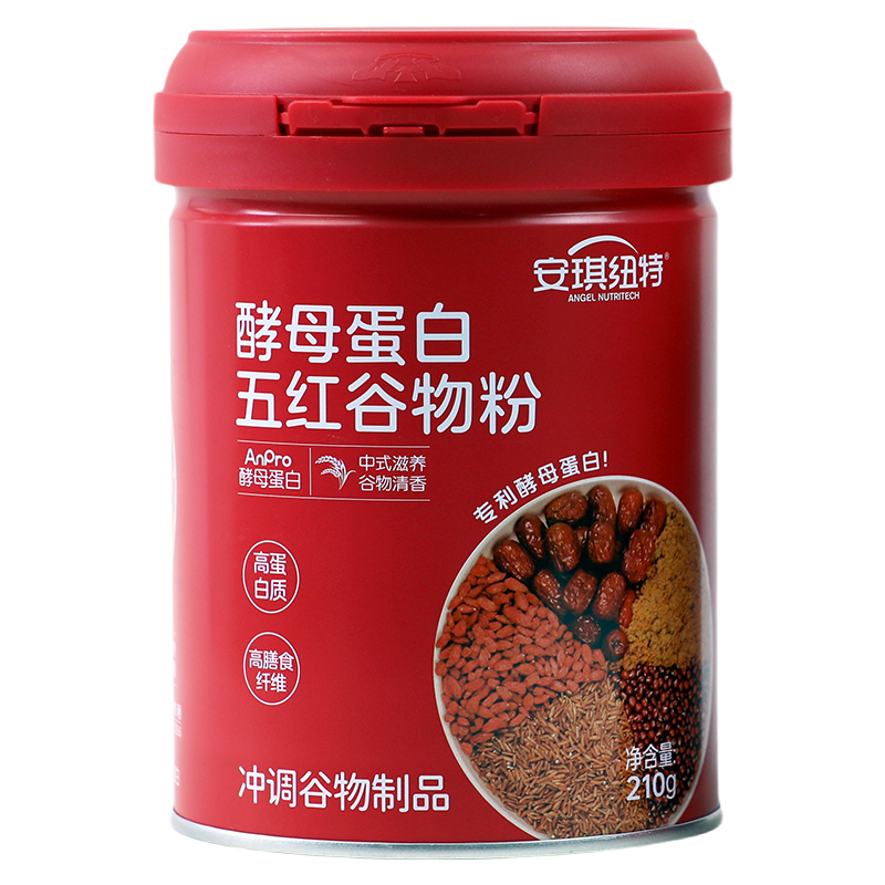 【好物体验专享】安琪纽特五红粉红枣枸杞酵母蛋白免煮早晚代餐