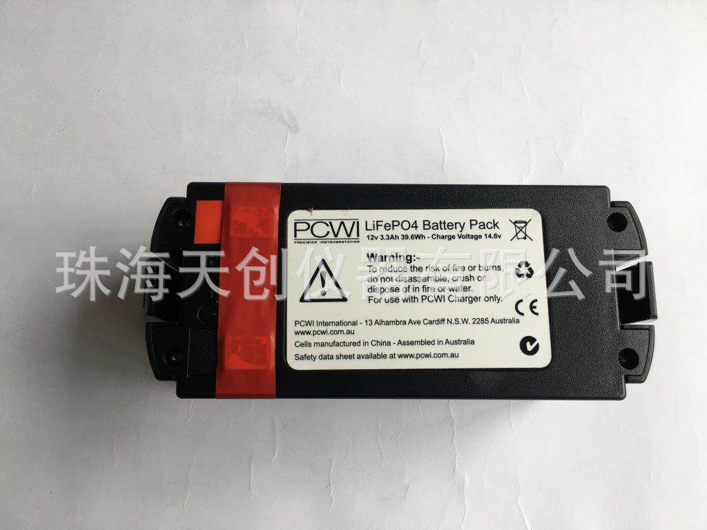 PCWI电火花检漏仪电池DC15/DC30电池12V3.3Ah39.6Wh锂铁电池