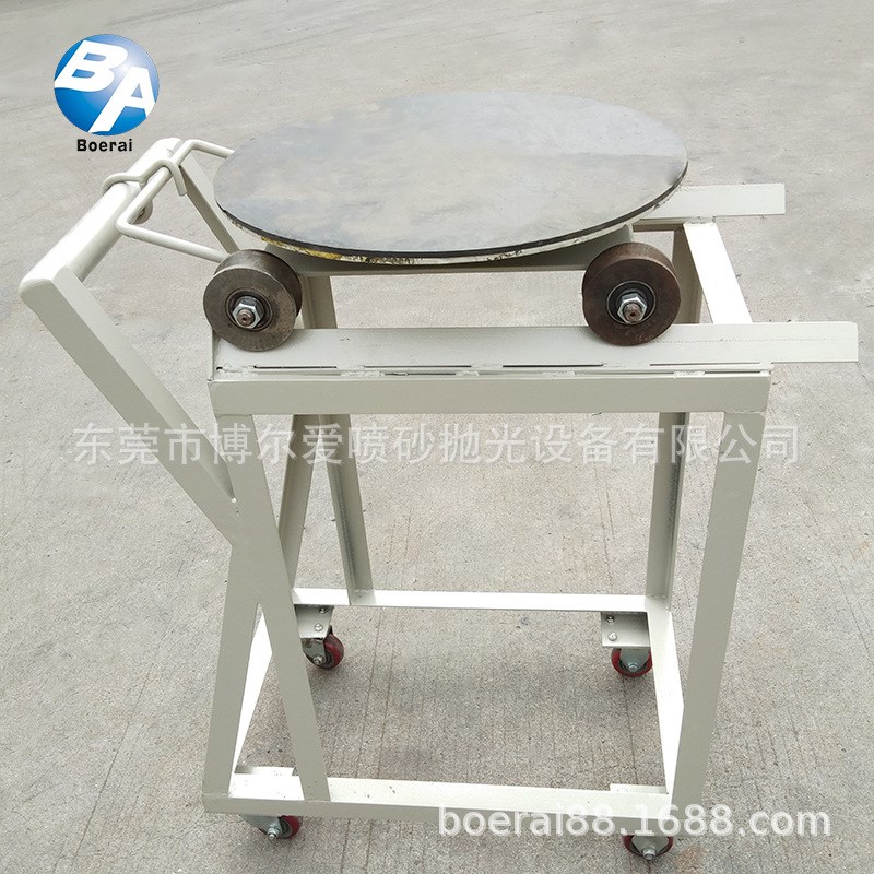 推车转盘式喷砂机模具清理喷砂设备五金模具手动喷Z砂设备防腐