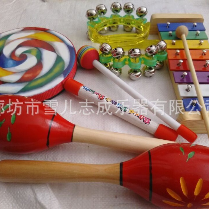 奥尔夫乐器组合套装幼儿园音乐教具儿童打击乐器4件套装