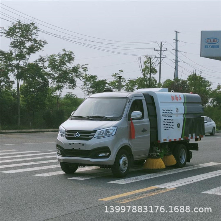 程力牌长安蓝牌3方小型扫路车国六道路清扫扫路车汽油版扫路车