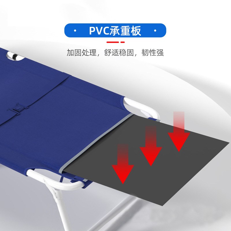 野外便携应急救灾床应急行军床单人床钢塑床两折床防震救灾折叠床