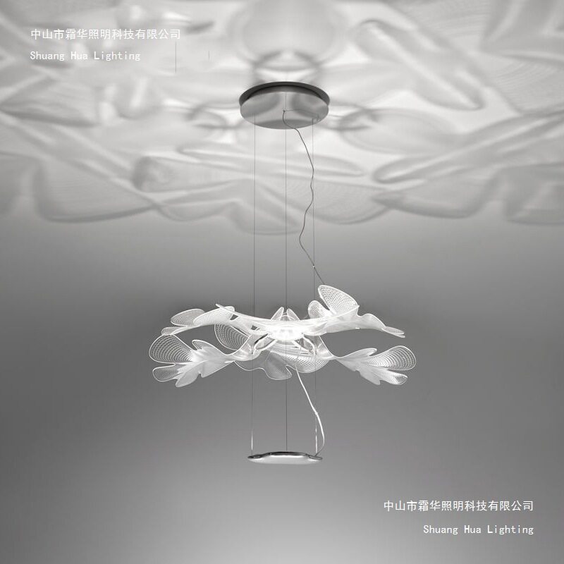 意大利艺术悬浮雕花蝴蝶吊灯