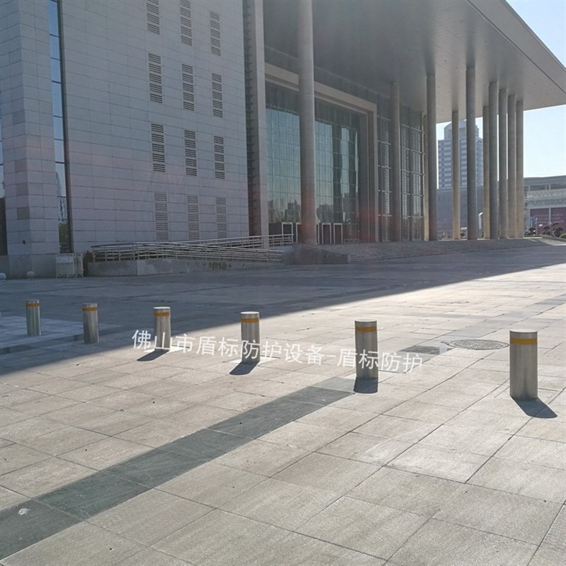 自动伸缩警示地桩30o4不锈钢埋地隐形式立柱 停车场入口智能升降
