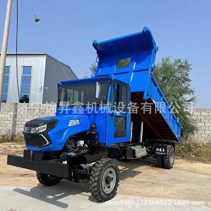 厂家批发农用拉山竹四不像 工程柴油四轮自卸车 四驱翻斗车