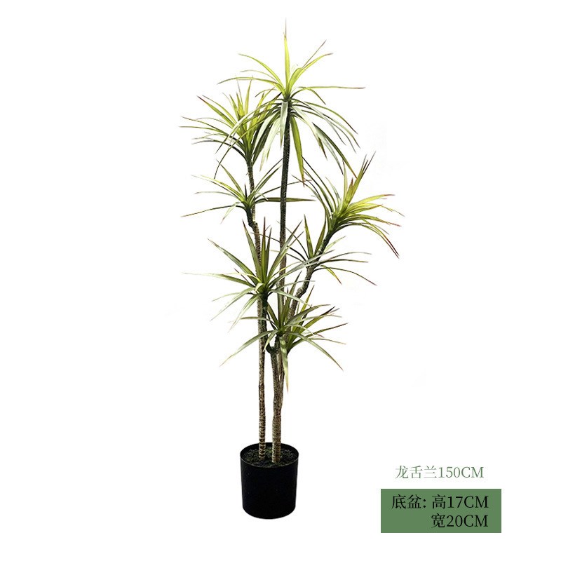 仿真龙舌兰剑麻盆栽热带植物商场装饰摆件龙血树绿植造景观龙舌兰
