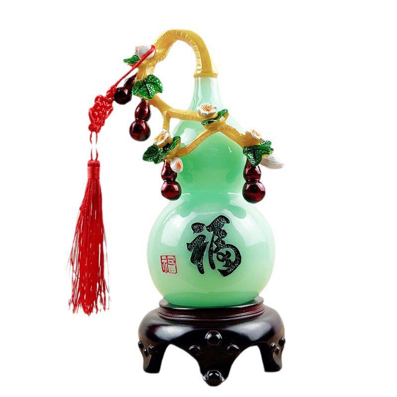 新款上市天然福气满满葫芦摆件创意家居酒柜工艺品装饰摆件