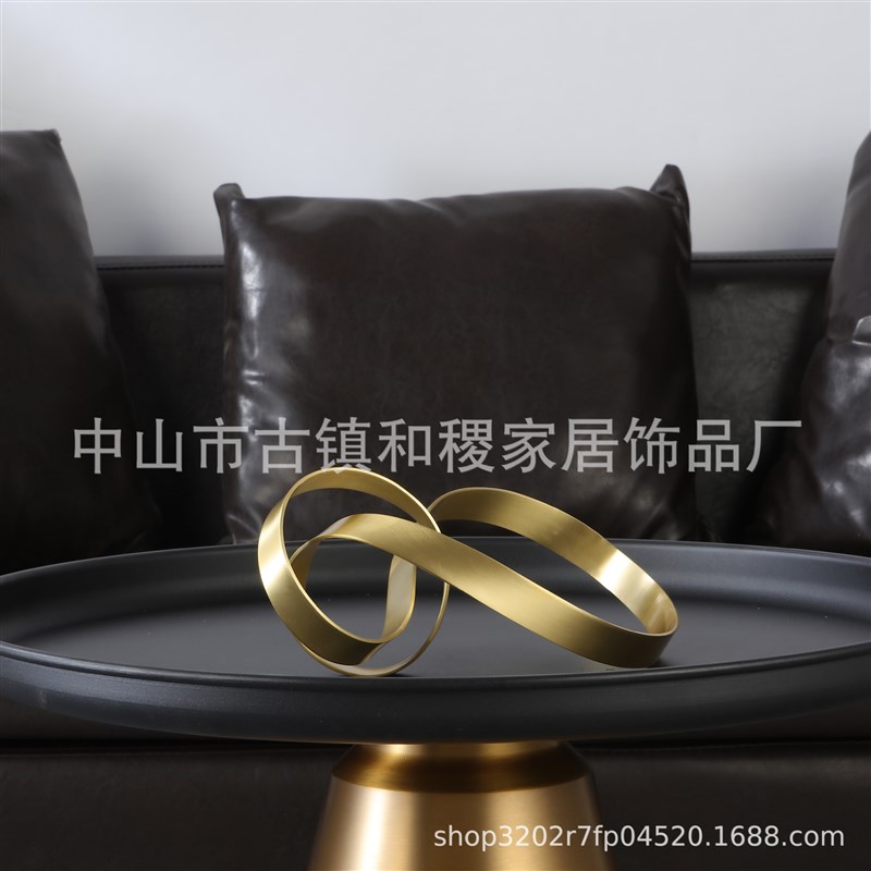 意式轻奢设计师款室内铜摆件样板房间客厅玄关软装陈设饰品工艺品