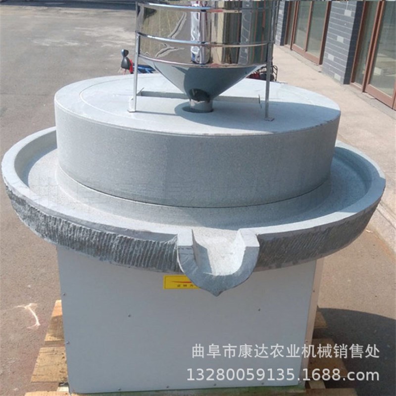 220V石磨机器 多种粮食电动豆浆磨浆机 做豆腐用石盘研磨机