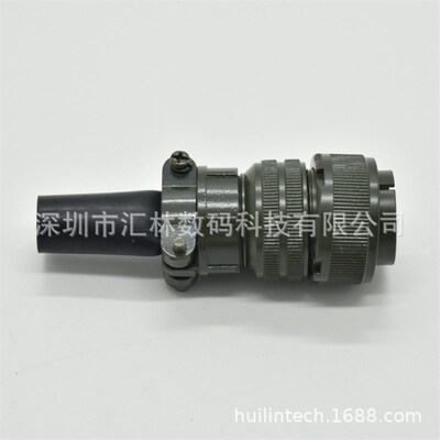 绿色接头圆形连接器MSk3106A-22-22P MS3102 22-22S航空插头直头