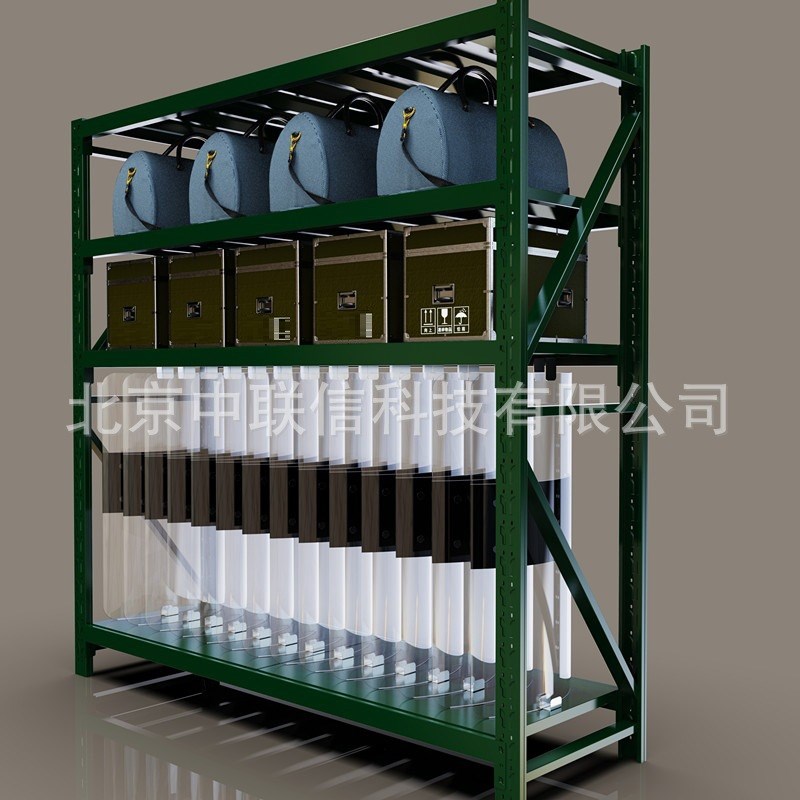 军绿色铁楸架农用工具架盾牌货架钢叉架训练器材架军绿色锹镐架